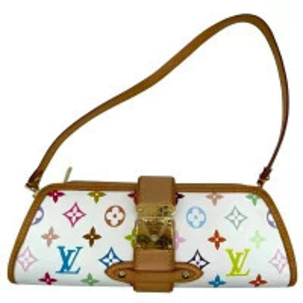 Louis Vuitton Shirley Handbag Monogram Multicolor Blanc White RK